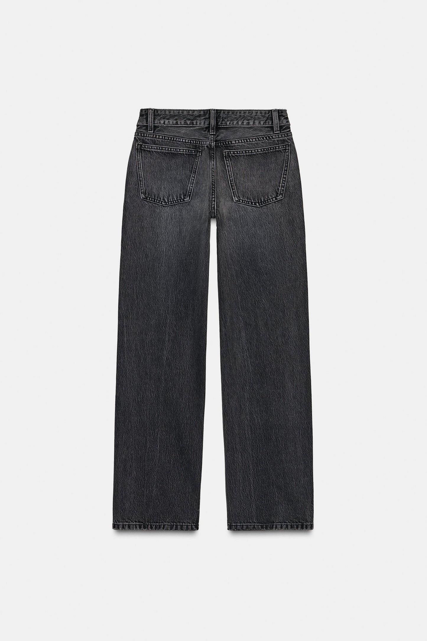 Jeans TRF Straight Strass Tiro Bajo