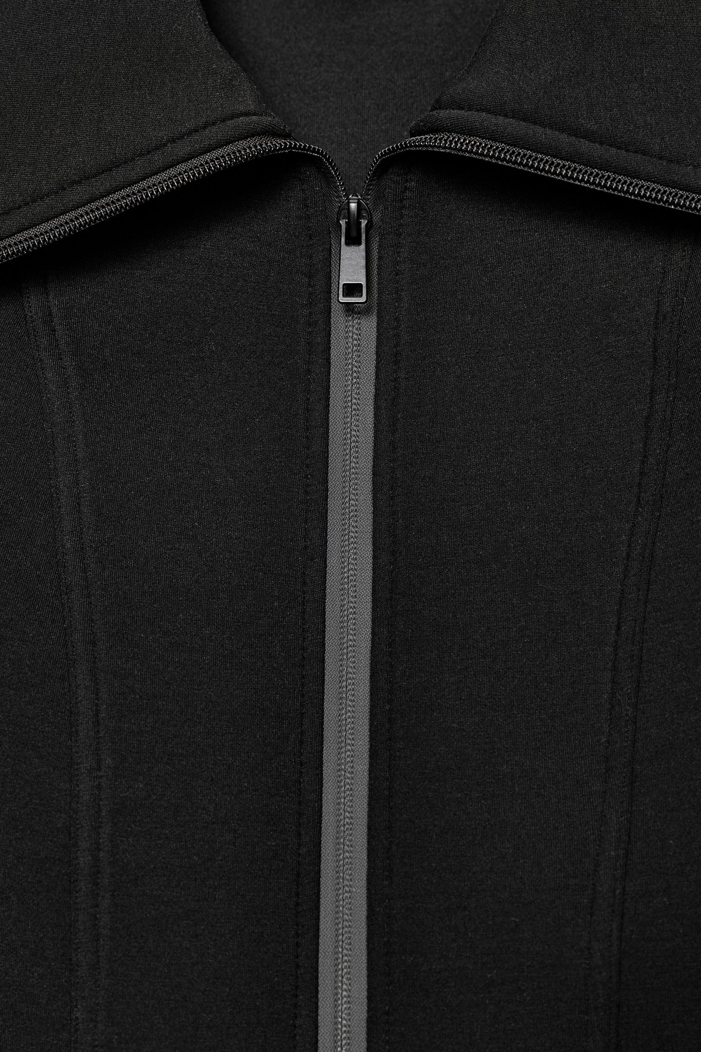 Chaqueta Entallada Efecto Neopreno